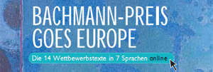 Banner Bachmannpreis goes Europe