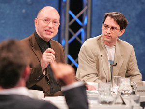 Burkhard Spinnen, Clemens J. Setz (Foto ORF/Johannes Puch)