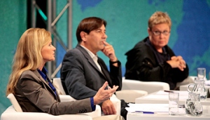 Meike Feßmann, Alain Claude Sulzer, Karin Fleischanderl (Bild: ORF/Johannes Puch)