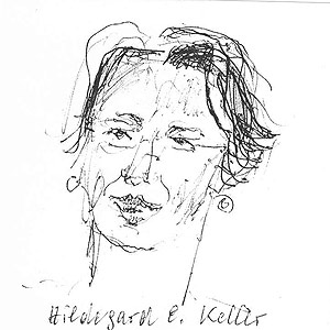 Hildegard E. Keller Skizze von Annelore Reski