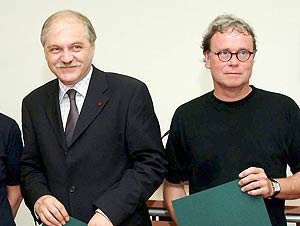 Translatio 2003: Vladko Murdarov, Peter Waterhouse (Bild: ORF - Johannes Puch)