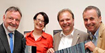 Willy Haslitzer, Michaela Monschein, Albert Gunzer und Heimo Strempfl (Bild: Johannes Puch)
